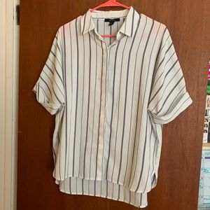 Black & White Striped Button Down